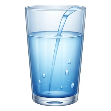 glass of water sticker