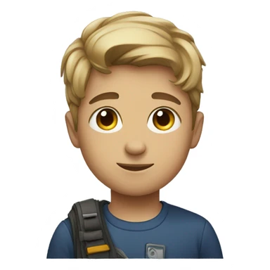 boy with seeker alliance tag sticker