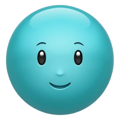 aqua color ball sticker