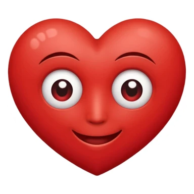 corazon de caricatura, amable, alegre, romantico, que tenga bracitos, ojos y sonrisa, que sea imperfecto sticker