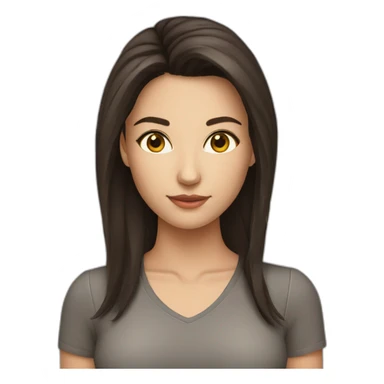 pretty-brunette-woman sticker