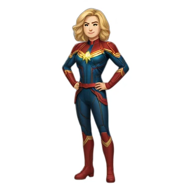 Captain Marvel fullbody sticker