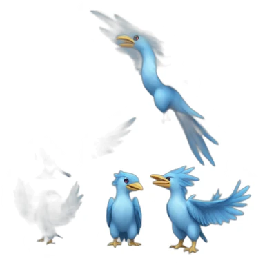 crazy funny stupid Articuno pokemon baby's realistic sticker