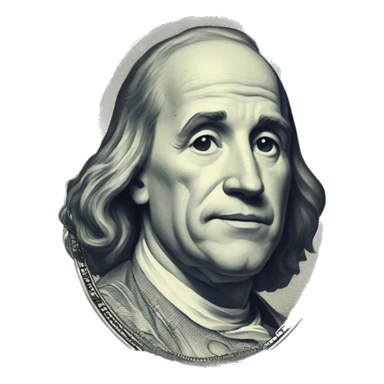 a 100 dollar bill and on it is writen zatlash sticker