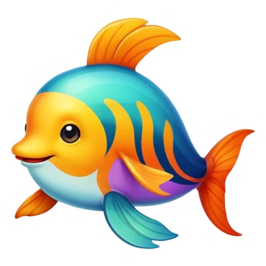 sea animal, non realistic sticker