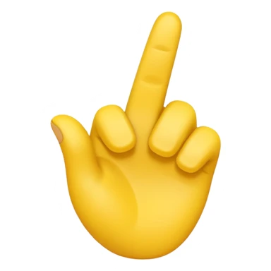 One finger pointed front emoji sticker
