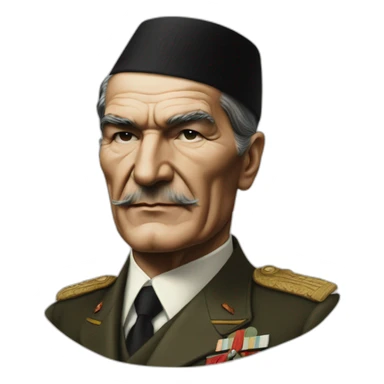 HyperRealist Mustafa kemal atatürk sticker