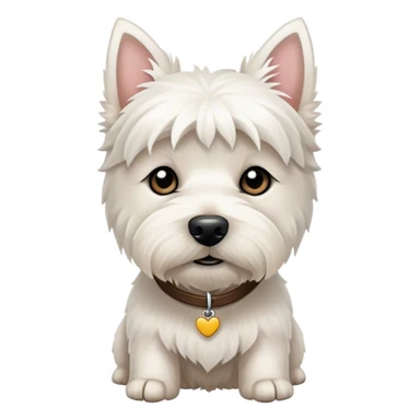 west highland terrier nauseous sticker