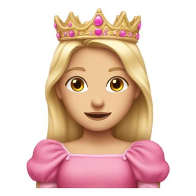 pink princess sticker