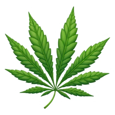 Weed leaf sticker