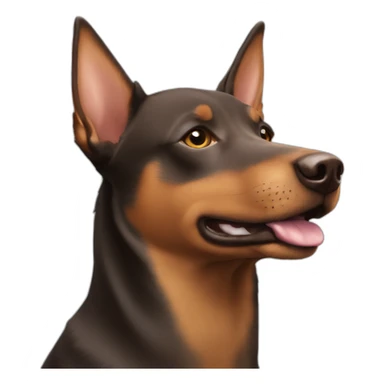 Australian Kelpie brown sticker