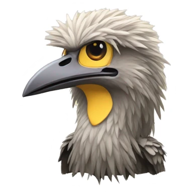 Autruche la tête dans le sol sticker