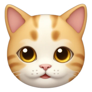 Cute little chubby Cat  sticker
