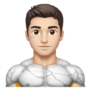 fais une statue grecque homme de 20 ans avec un minimum de sourire sticker