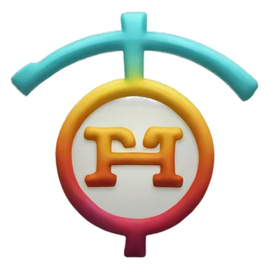 Alpha and omega letters in one letter  sticker