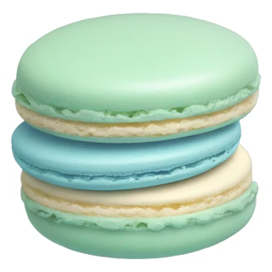 one light blue Macaron sticker