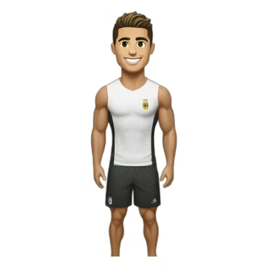 Cristiano Ronaldo at beach sticker