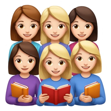 books club girls only sticker