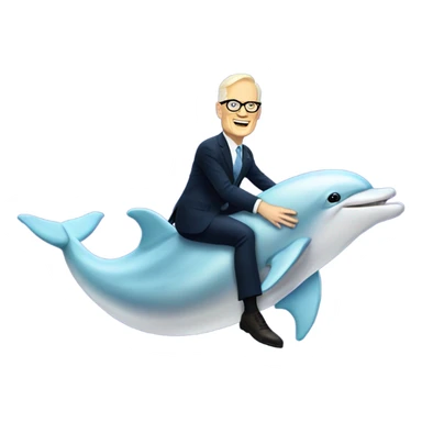 tim gunn on a dolphin sticker
