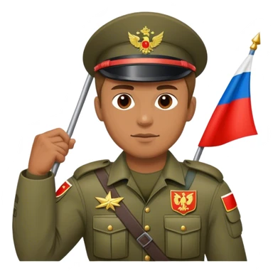 special force with russian flag sticker