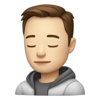 Elon musk sleep sticker