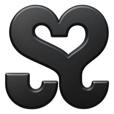 Minimal emoji, number 8 made of solid matte black metal, thick symmetrical form, subtle metal texture, deep shadows, no glow, no neon, flat emoji design, centered, transparent background sticker