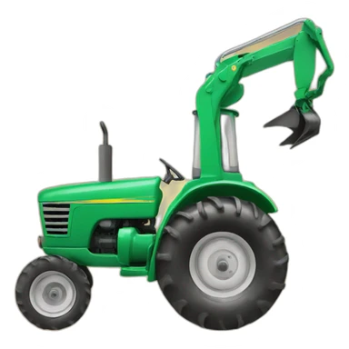 Tractor giving birth to a baby tractor sticker