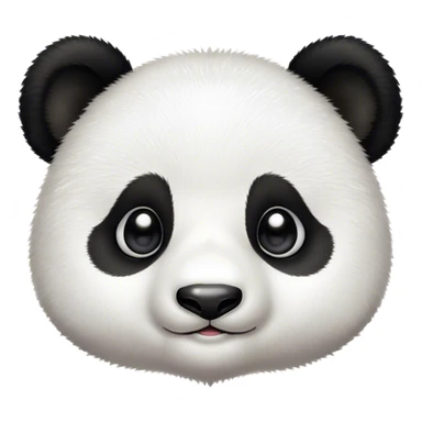 Cinematic Cute Baby Panda Portrait Emoji, Head tilted playfully and inquisitively, featuring an irresistibly fluffy, black and white Fur with an extra dose of cuddliness, round, sparkling eyes filled with boundless curiosity, Simplified yet adorably endearing features, highly detailed, glowing with a warm, friendly glow, high shine, affectionate and playful, stylized with a touch of playful charm, bright and heartwarming, soft glowing outline, capturing the essence of a mischievous yet loving baby panda, so playful it feels like it could tumble out of the screen into your arms! sticker