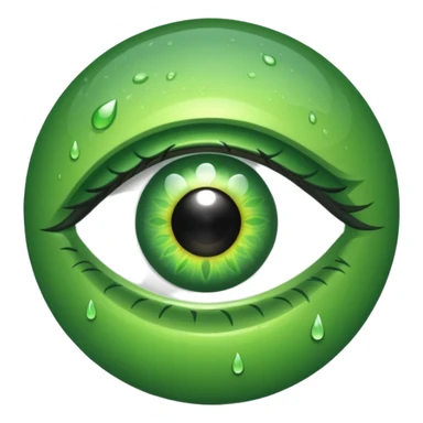 green eye sticker