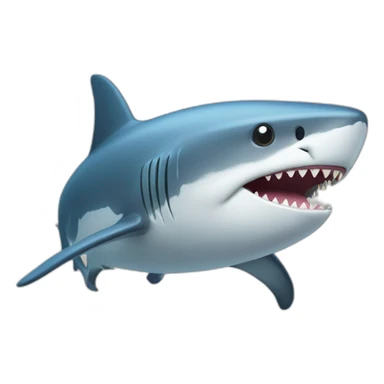 Un chat sur un requin  sticker