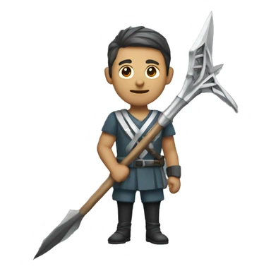 Man with trident sticker