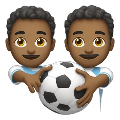 criança jogando bola sticker