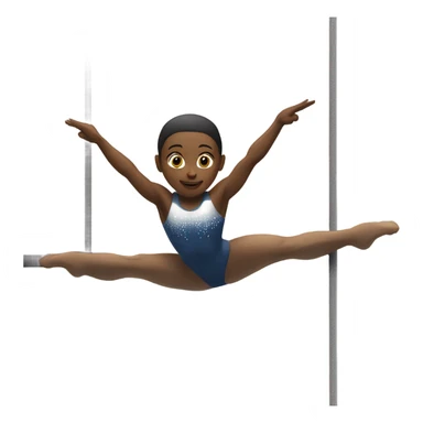 Gymnast on bar sticker