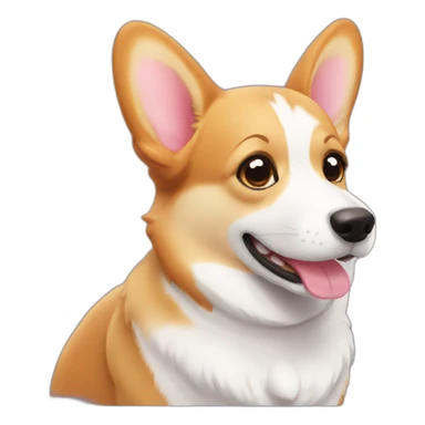 Corgi good morning sticker