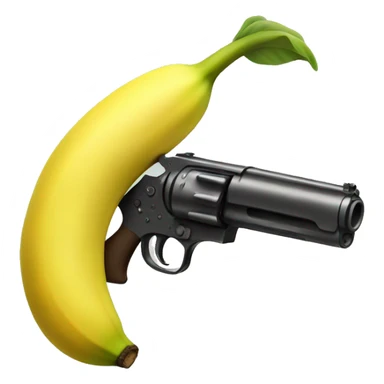 Banana with gun  sticker