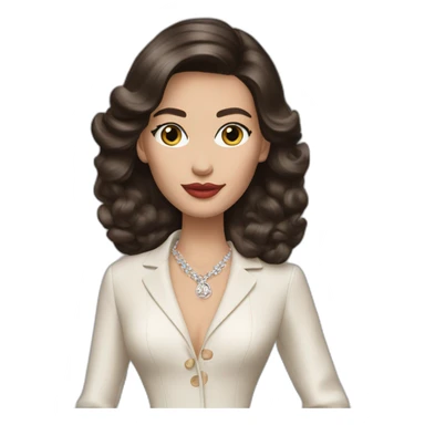 Brunette lady wearing dior sticker