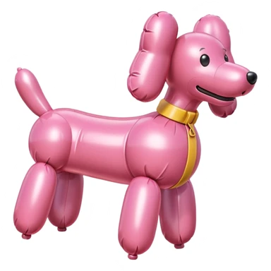 spam meat pink balloon dog sticker