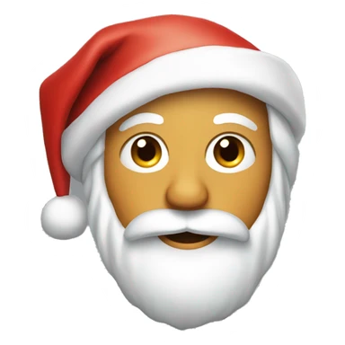 Santa hiding a gift  sticker