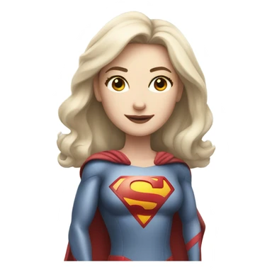 pale skin superwoman full height sticker