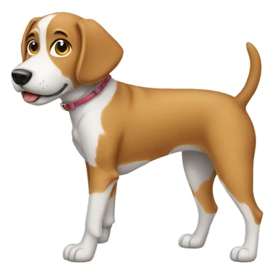 Dog wear pants  sticker