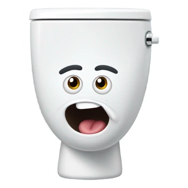 White Skibidi toilet sticker