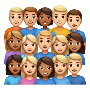 countless people emoji sticker