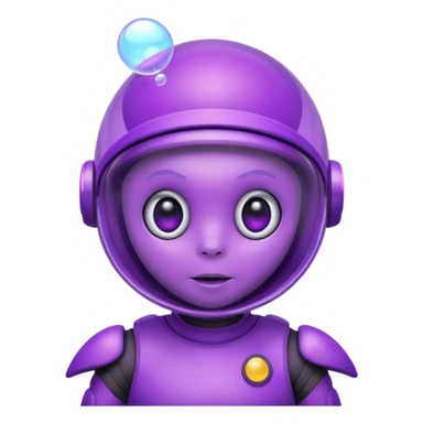 Purple alien with bubble helmet




 sticker