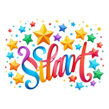 start banner sticker