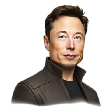 Elon musk qui fais du cheval  sticker