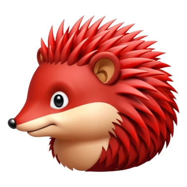  red hedgehog groom sticker