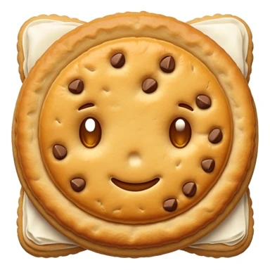 golden brown biscuit sticker