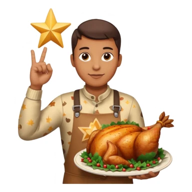 67 holding chicken stars and doing the boi hand gesture sticker