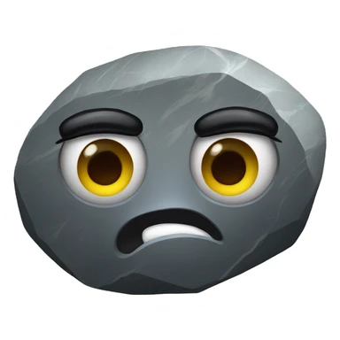 rock with eyes sticker