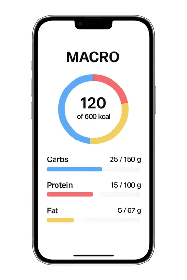 Tracking di macros alimentari su iphone sticker